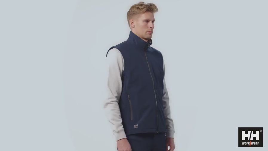 Helly Hansen Work Wear - 74086 MANCHESTER SOFTSHELL VEST - Workwear-Sales Meeting Material-360 Rotational Films