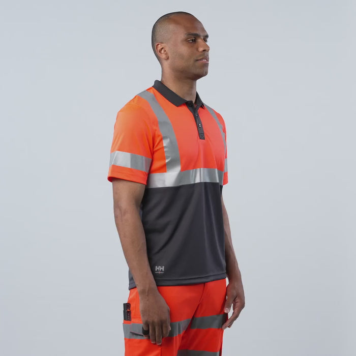 Helly Hansen Work Wear - Film 1 - 79253 - ADDVIS POLO CL1 - Workwear-S23-Summer 2023-360 films-360