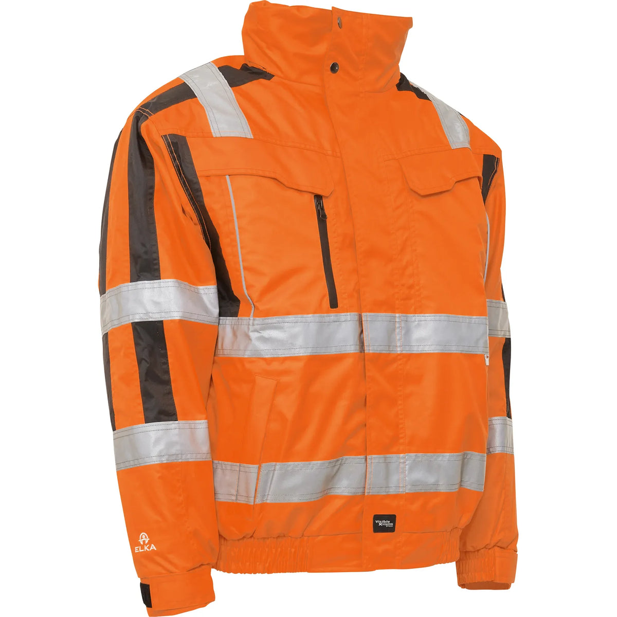 ELKA Rainwear - Visible Xtreme 2-In-1 winter bomberjacket - Fluorescent Orange/Black