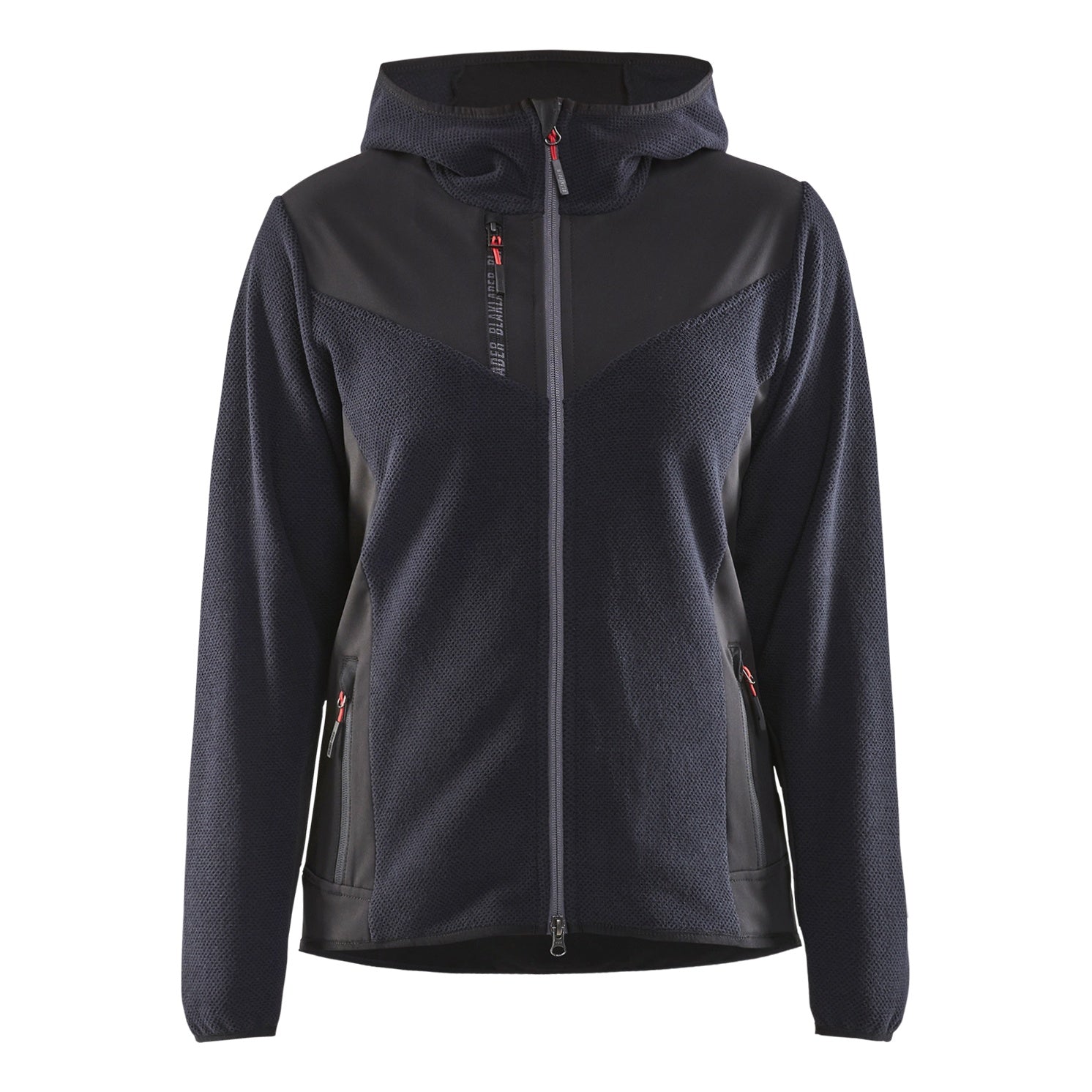 Blaklader BLAKLADER 59412536 Women's knitted jacket with softshell and hood Knitted Work Jacket WOMEN - Stretch - 594125368699