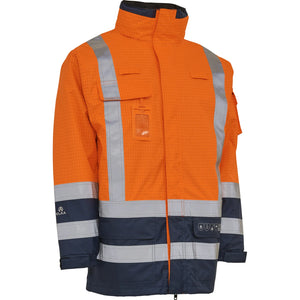 ELKA Rainwear - Securetech Multinorm Shell Jacket - Fluorescent Orange/Navy