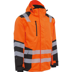 ELKA Rainwear - Visible Xtreme Recycled Jacket - Fluorescent Orange/Black