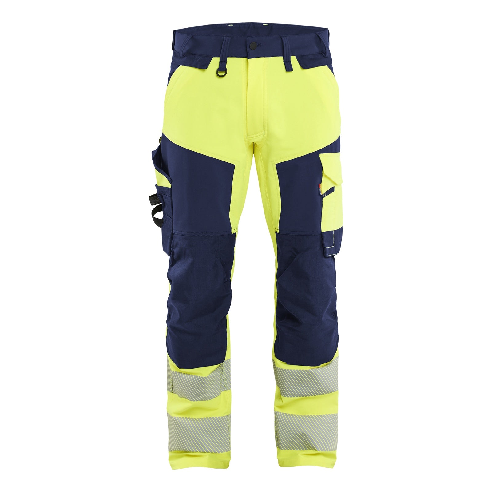 Blaklader BLAKLADER 11241648 Hi Vis Trousers 4 Way Stretch Hi Vis Reflective Work Trousers Men - double weave - 112416483389