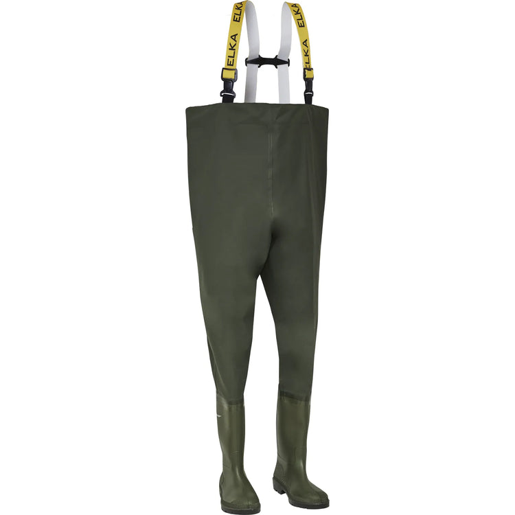 ELKA Rainwear - Waders - Wide model w/ safety - Olive