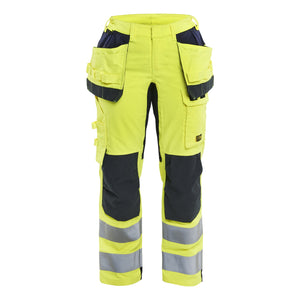 Blaklader BLAKLADER 71451512 | Women's Multinorm Inherent Trousers with Stretch Hi Vis Reflective Work Trousers Women - Ripstop Fabric - 714515123389