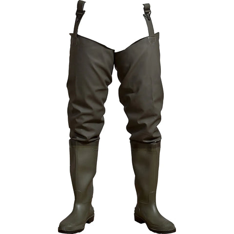 ELKA Rainwear - Thigh waders, safety - Olive