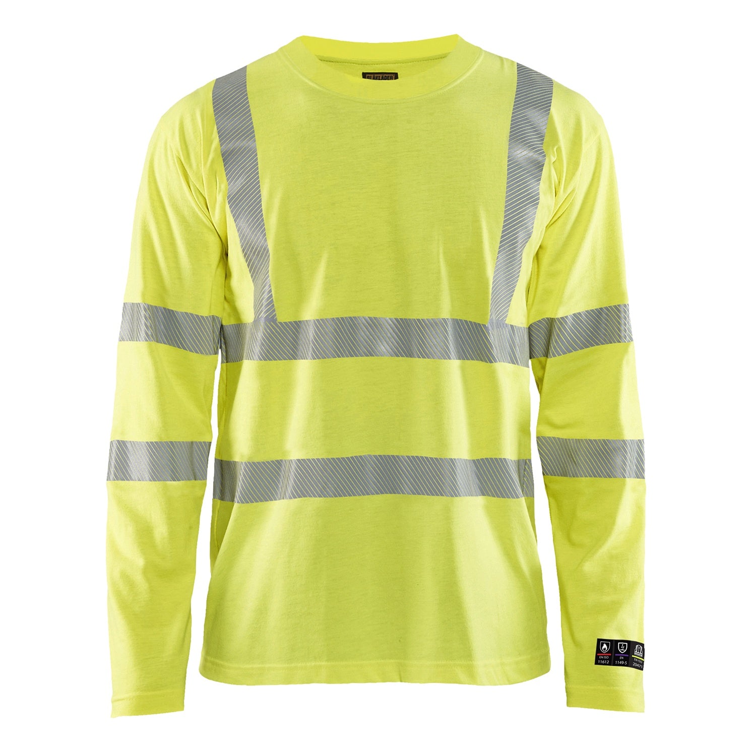 Blaklader BLAKLADER 34811761 Multinorm long sleeved t shirt Hi Vis Reflective Long Sleeve Work T-Shirt MEN - Flame Retardant - 348117613300