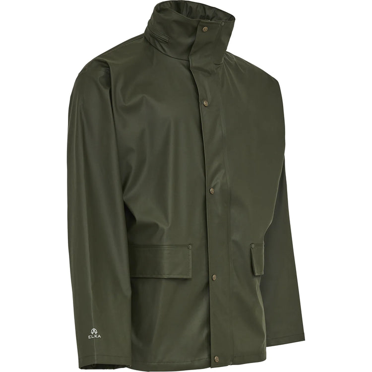 ELKA Rainwear - Dry Zone PU Rain Jacket - Olive