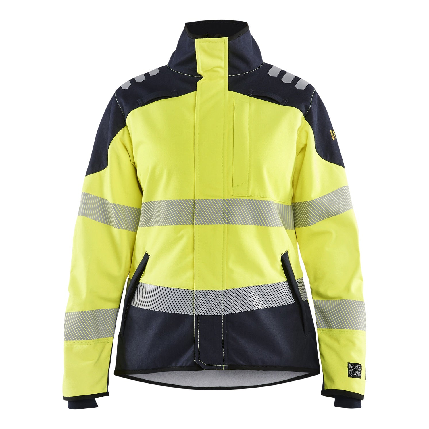 Blaklader BLAKLADER 44481560 Women's Multinorm softshell Jacket Hi Vis Reflective Softshell Work Jacket WOMEN - Flame Resistant - 444815603389