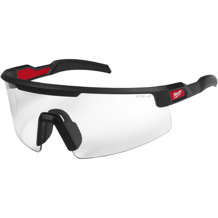 Milwaukee Large Format Safety Glasses - Clear - Clear