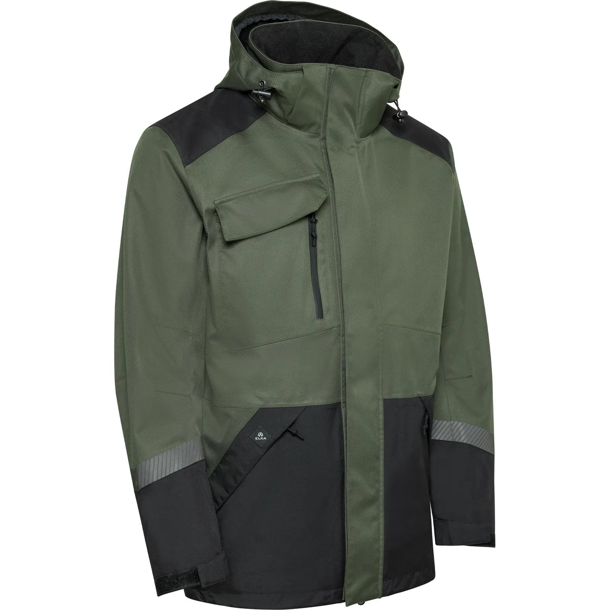 ELKA Rainwear - Working Xtreme Recycled Heavy Duty Jacket - Olive/Black