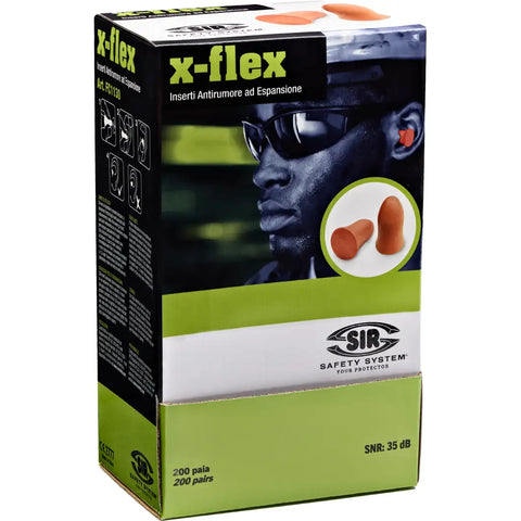 Sir Safety X-FLEX earplugs 200 pairs - FC1130