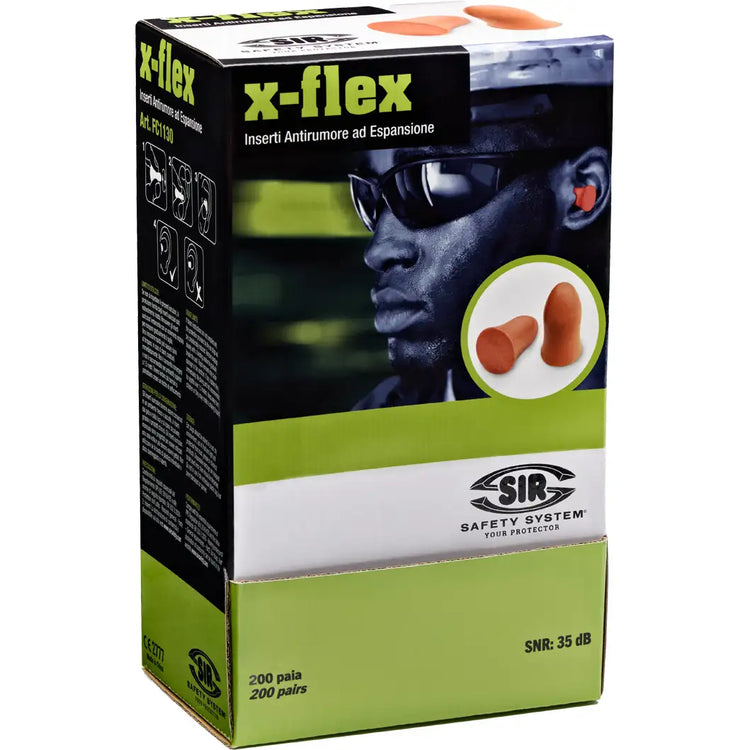 Sir Safety X-FLEX earplugs 200 pairs - FC1130