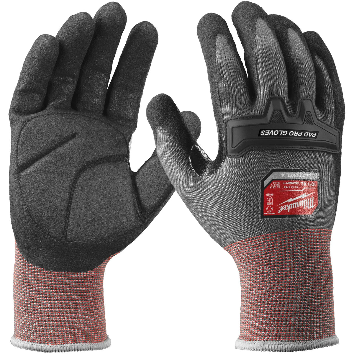Milwaukee PAD PRO Cut Level D Gloves - Grey
