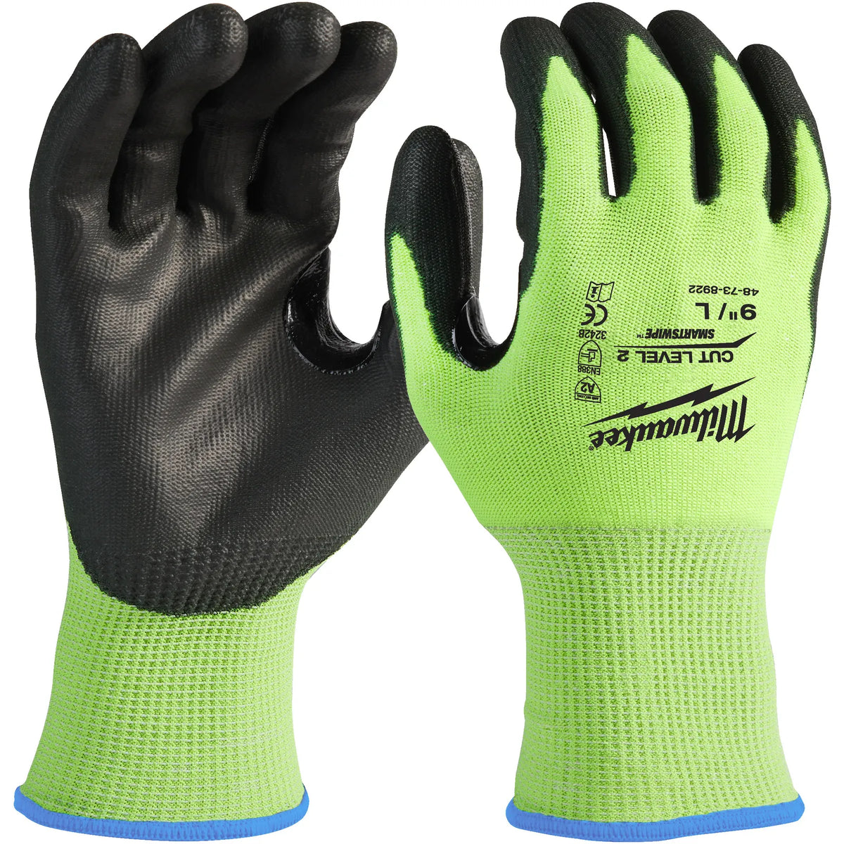 Milwaukee High-Visibility Cut Level B Work Gloves