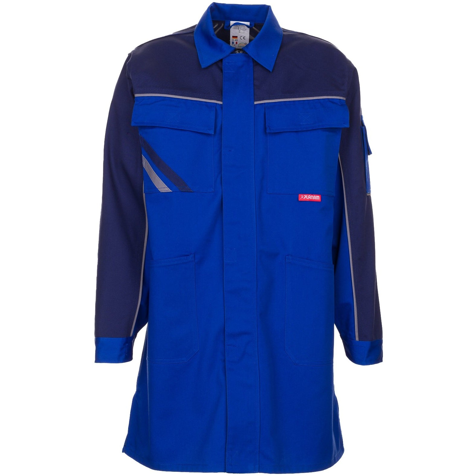 Planam Highline Men´s Coat royal blue/navy/zinc - Main