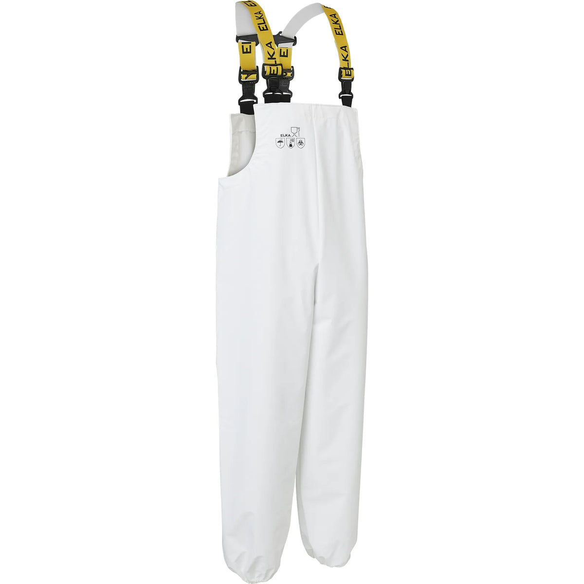 ELKA Rainwear - ELKA FOOD Bib & Brace G&F - White