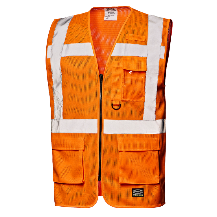 Sir Safety SIR SAFETY ATLAS Hi Vis Reflective Work Waistcoat MEN - EN ISO 20471 Class 2 - MC3550H1