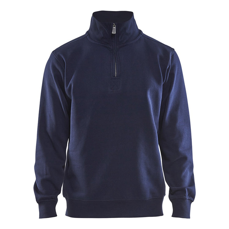 Blaklader BLAKLADER 33651048 Sweatshirt With Collar Half-zip Work Sweatshirt MEN - Brushed Inside - 336510488800