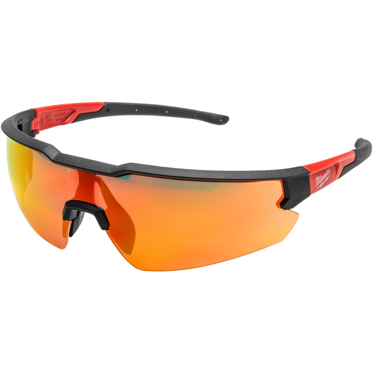 Milwaukee Enhanced Safety Glasses - Red Mirror - Red Mirror
