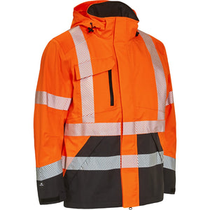ELKA Rainwear - Visible Xtreme Stretch Jacket - Fluorescent Orange/Black