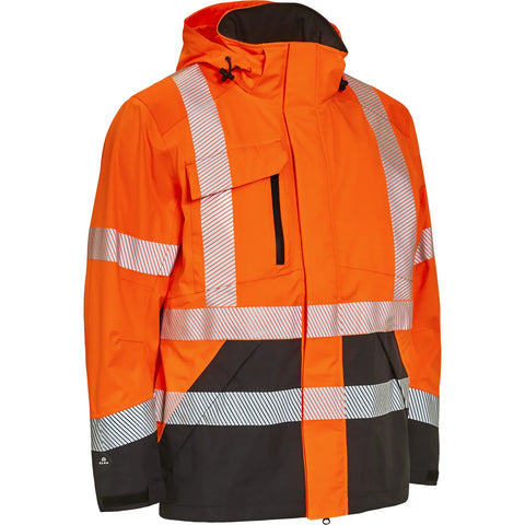 ELKA Rainwear - Visible Xtreme Stretch Jacket - Fluorescent Orange/Black