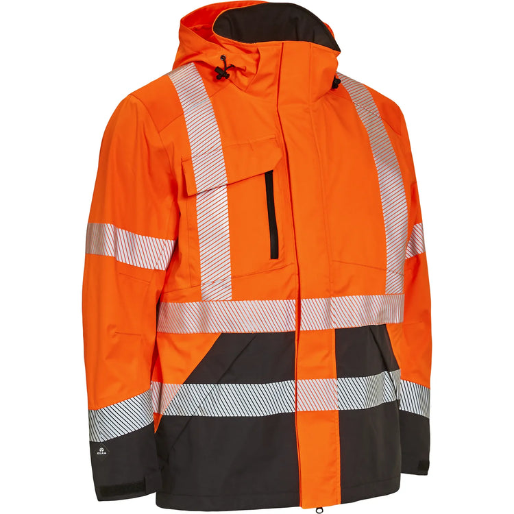 ELKA Rainwear - Visible Xtreme Stretch Jacket - Fluorescent Orange/Black