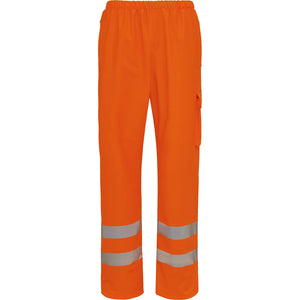 ELKA Rainwear - Dry Zone Visible Waist Trousers with pockets - Fluorescent Orange