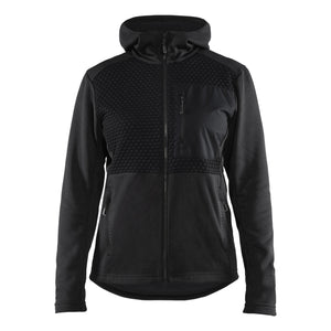 Blaklader BLAKLADER 35422526 Women's hoodie with full zip Work Jacket WOMEN - Pique Fleece - 354225269900