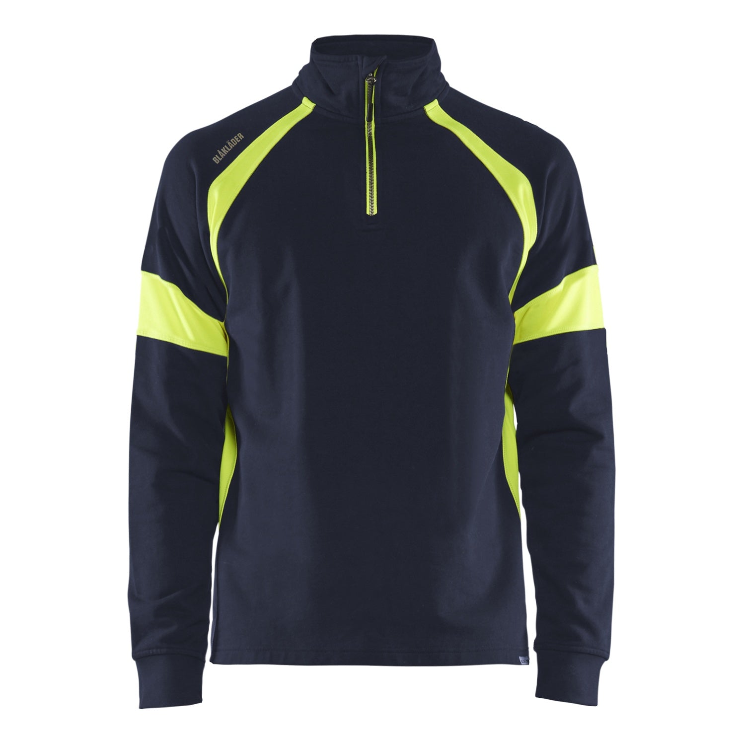 Blaklader BLAKLADER 35501158 Hi Vis Reflective Half-zip Work Sweatshirt MEN - 100% Cotton - 355011588933
