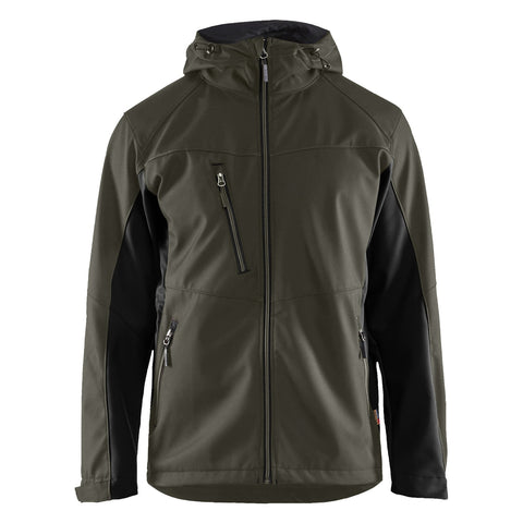 Blaklader BLAKLADER 47532516 Softshell Jacket with Hood Softshell Work Jacket MEN - Water Repellent - 475325164599