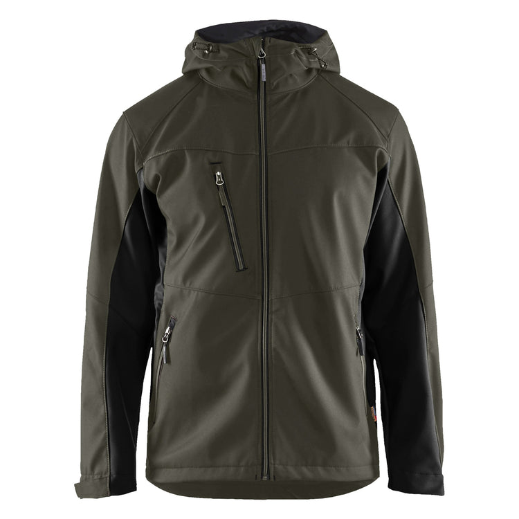 Blaklader BLAKLADER 47532516 Softshell Jacket with Hood Softshell Work Jacket MEN - Water Repellent - 475325164599