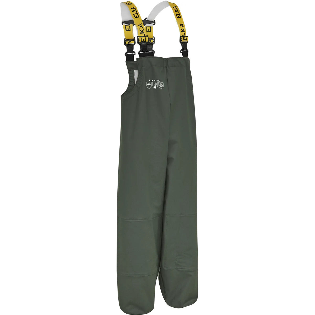 ELKA Rainwear - ELKA PRO Bib & Brace w/ knee reinforcement - Olive