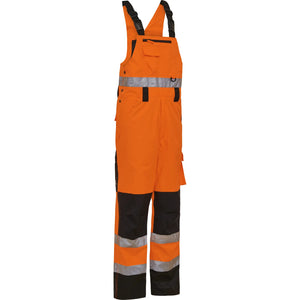 ELKA Rainwear - Visible Xtreme Bib & Brace - Fluorescent Orange/Black