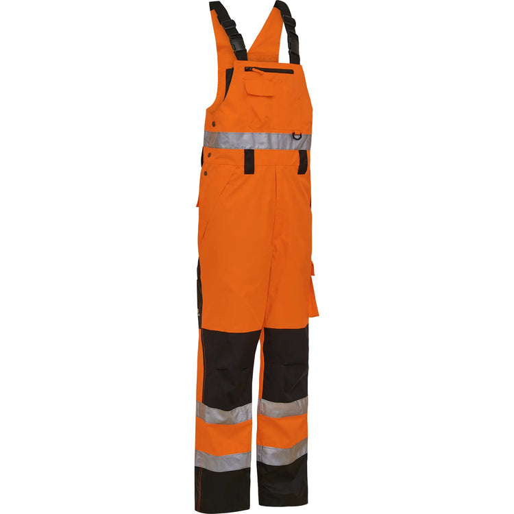ELKA Rainwear - Visible Xtreme Bib & Brace - Fluorescent Orange/Black