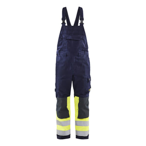 Blaklader BLAKLADER 26071514 MULTINORM CLASS 1 BIB TROUSERS Hi Vis Reflective Work Bib Trousers Men - Antistatic - 260715148933