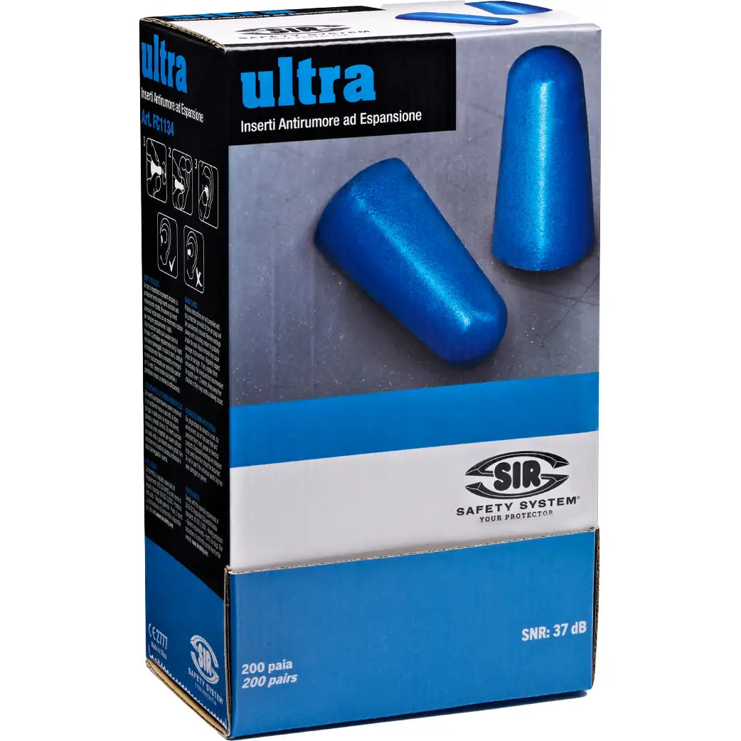 Sir Safety ULTRA earplugs 200 pairs - FC1134