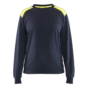 Blaklader BLAKLADER 34081158 WOMEN'S SWEATSHIRT Hi Vis Reflective Work Sweatshirt WOMEN - 100% Cotton - 340811588633