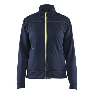 Blaklader BLAKLADER 33942526 Hi Vis Reflective Full Zip Work Sweatshirt WOMEN - Pique Fleece - 339425268633