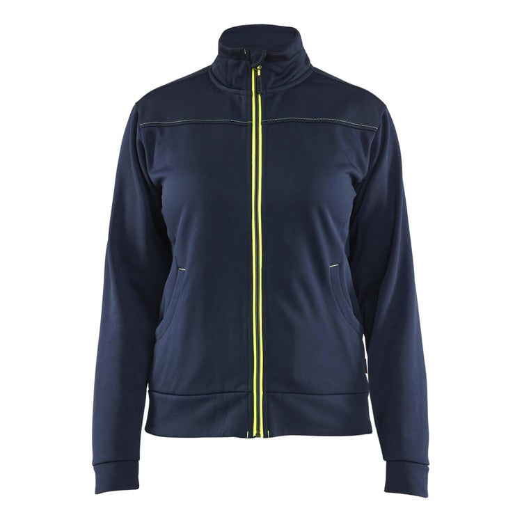 Blaklader BLAKLADER 33942526 Hi Vis Reflective Full Zip Work Sweatshirt WOMEN - Pique Fleece - 339425268633