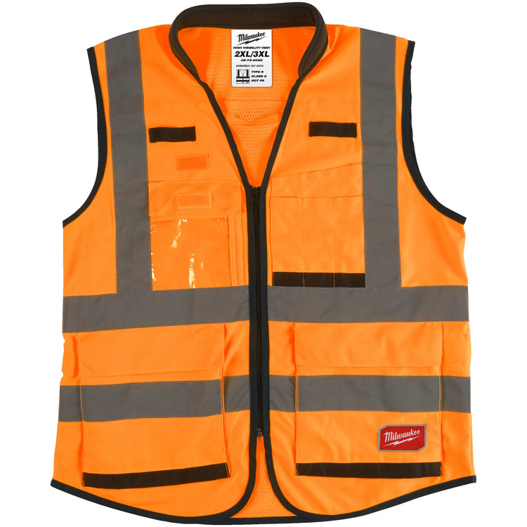 Milwaukee PREMIUM High-Visibility Vests - Orange