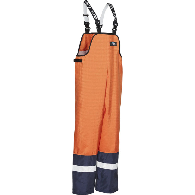 ELKA Rainwear - Fishing Shield Bib & Brace - Orange/Navy
