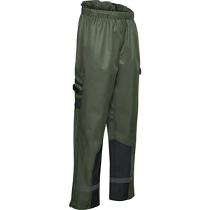 ELKA Rainwear - Working Xtreme Recycled Heavy Duty Overtrousers - Olive/Black