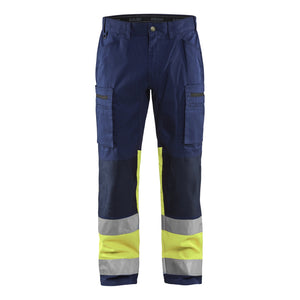 Blaklader BLAKLADER 15511811 | Hi Vis Trousers with Stretch Hi Vis Reflective Work Trousers Men - 65% Polyester - 155118118933