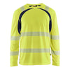 Blaklader BLAKLADER 35991013 Hi Vis UV Protected Long Sleeved T Shirt Hi Vis Reflective Long Sleeve Work T-Shirt MEN - 100% Polyester - 359910133389