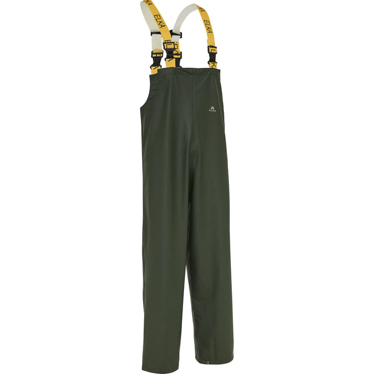 ELKA Rainwear - Dry Zone PU Bib & Brace - Olive