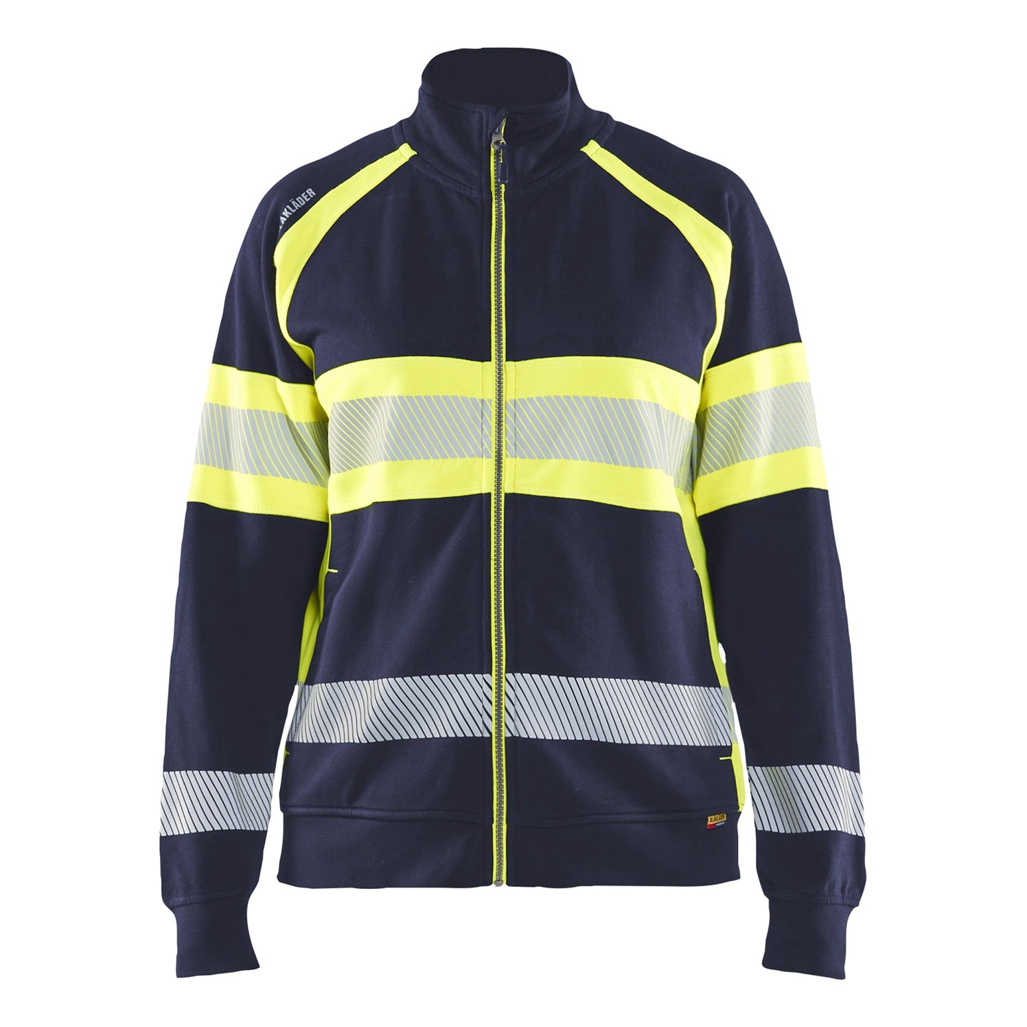 Blaklader BLAKLADER 35051158 Hi Vis Reflective Full-zip Work Sweatshirt WOMEN - 100% Cotton - 350511588933