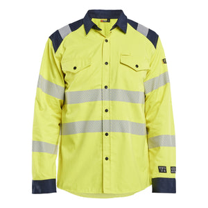 Blaklader BLAKLADER 32391517 Multinorm shirt Hi Vis Reflective Long Sleeve Work Shirt MEN - Flame Retardant - 323915173389