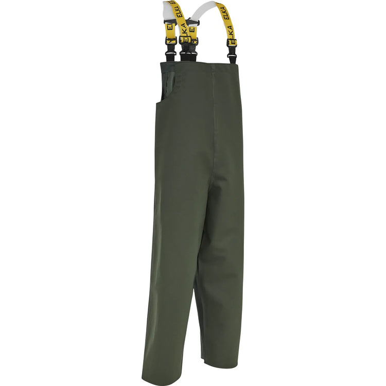 ELKA Rainwear - Elastomer/PVC Bib & Brace - Olive