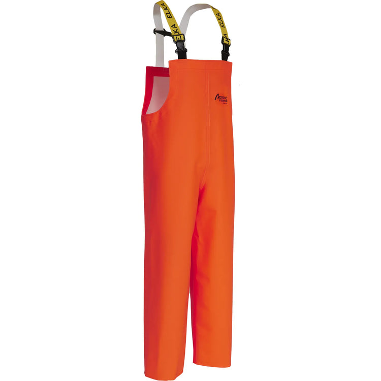 ELKA Rainwear - Nordic Fishing Bib & Brace with high waist - Fluorescent Orange